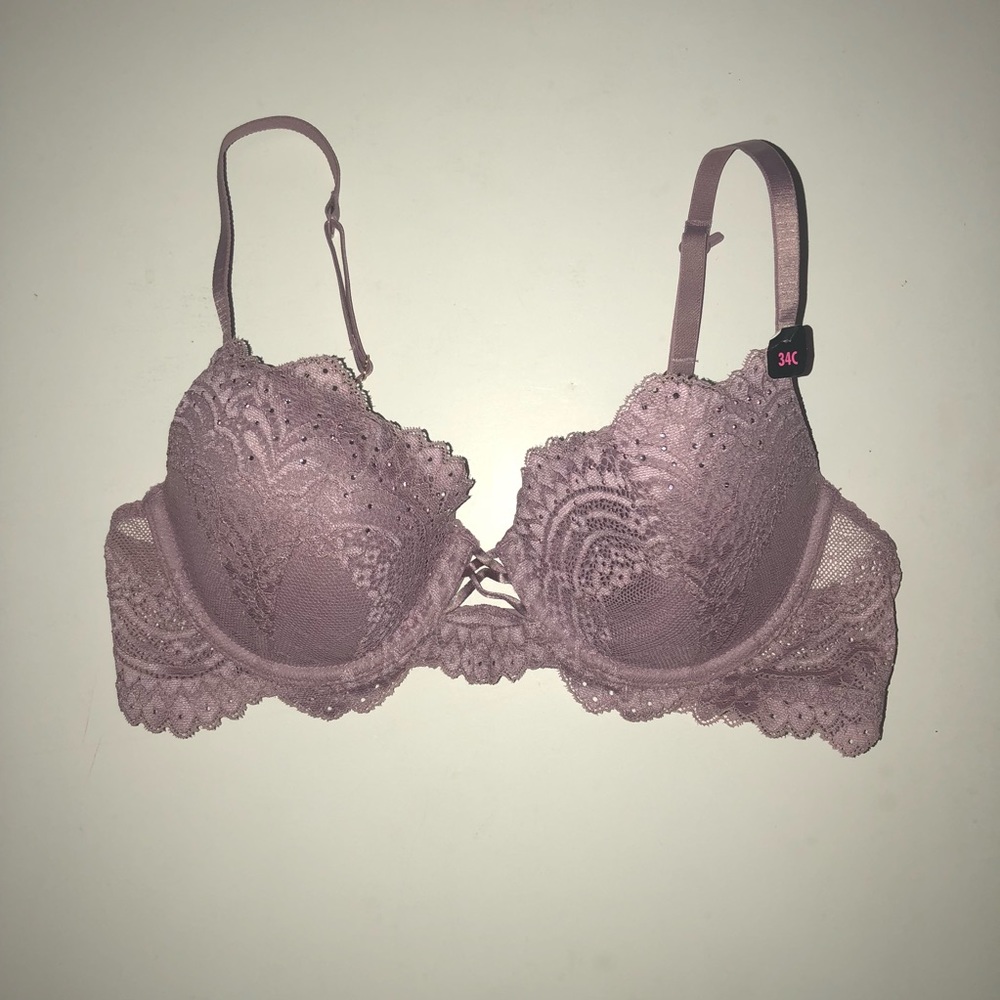 La Senza Purple push up bra sz 34c NWT